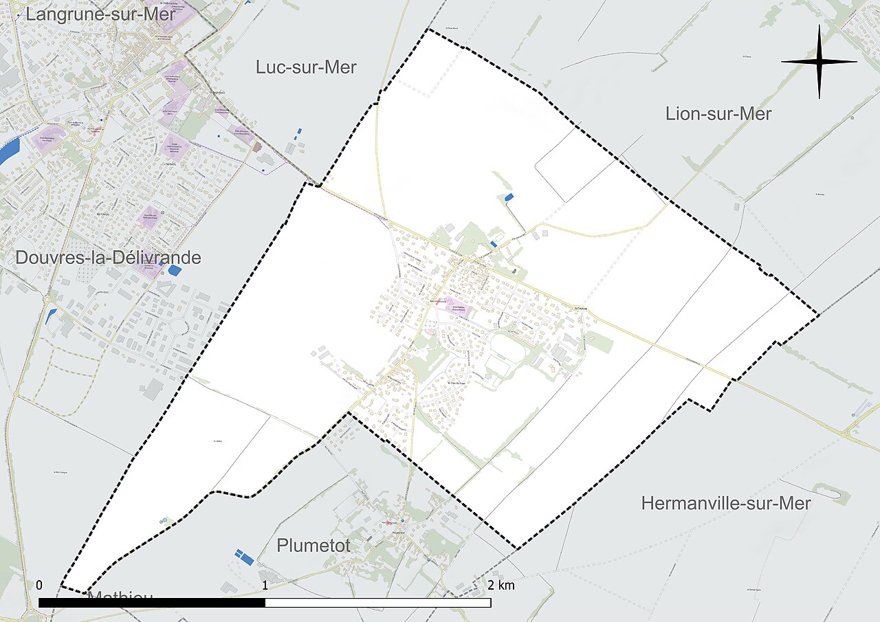 Réseau hydrographique de Cresserons.